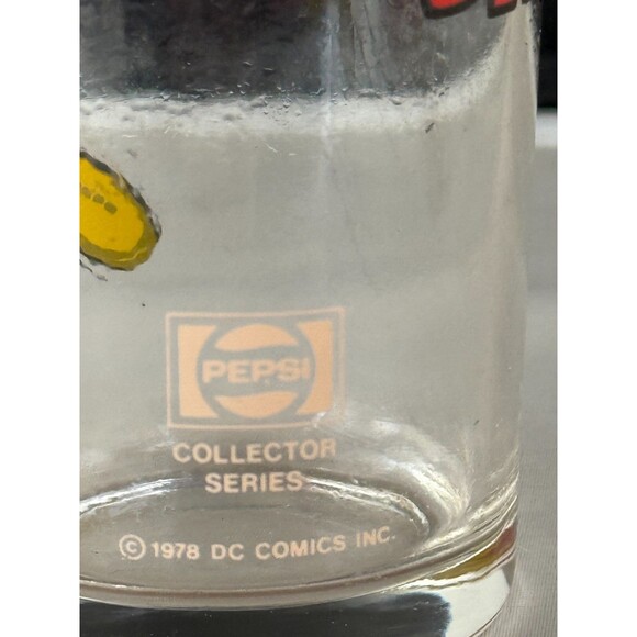 Vintage 70s DC Comics SHAZAM! Super Hero Pepsi Collector Series Tall Glass 1978 - Picture 6 of 6